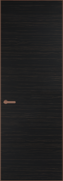 Межкомнатная дверь Profil Doors 1 VT шпон Натуральный шпон ESPRESSO 1042S (г) Медь