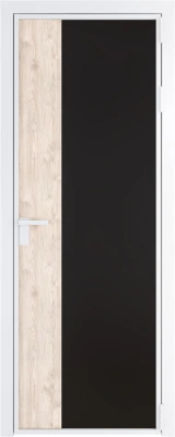 Алюминиевая дверь Profil Doors 7 AG Вайт Монохром черный Каштан темный