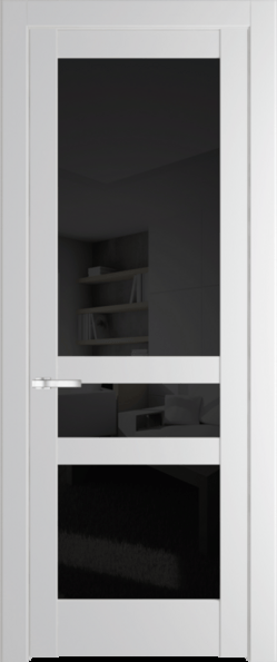 Межкомнатная дверь Profil Doors 4.5.2 PD Крем Вайт (RAL 120-02) Черное тонированное