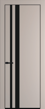 Межкомнатная дверь Profil Doors 20 PA Черный матовый RAL9005 Монохром черный Сэнд