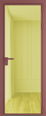 Алюминиевая дверь Profil Doors 1 AG Красный антрацит Золото шпион