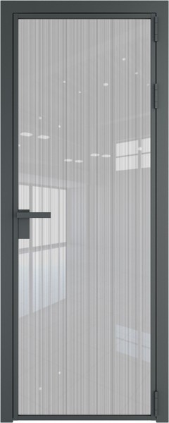 Алюминиевая дверь Profil Doors 1 AG Серая ночь Страйп
