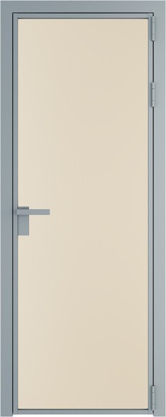 Алюминиевая дверь Profil Doors 1 AG Серебро Монохром жемчуг