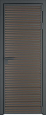 Алюминиевая дверь Profil Doors 12 AG Серая ночь Монохром гляссе