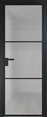 Алюминиевая дверь Profil Doors 13 AG Черный матовый Мору осветленное