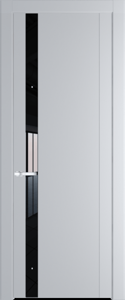 Межкомнатная дверь Profil Doors 1.2 P Lacobel Черный лак Лайт Грей (RAL 870-01)