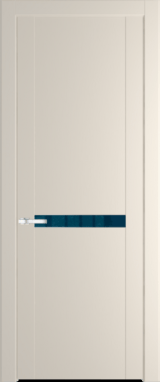 Межкомнатная дверь Profil Doors 1.4 P Зеркало синее Кремовая Магнолия (RAL 120-04)