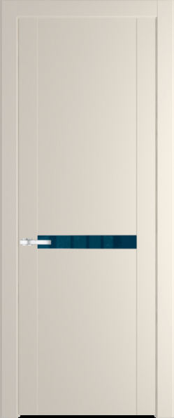 Межкомнатная дверь Profil Doors 1.4 P Зеркало синее Кремовая Магнолия (RAL 120-04)