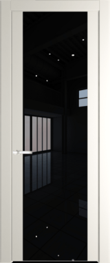 Межкомнатная дверь Profil Doors 1.7 P Черный лак Перламутр белый