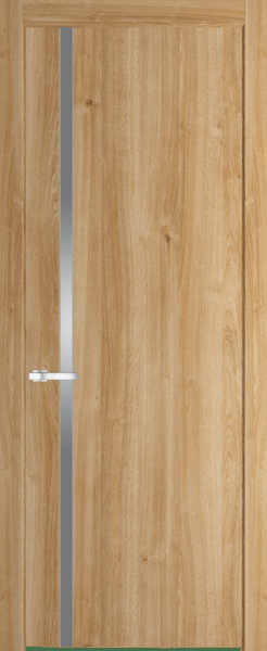 Межкомнатная дверь Profil Doors 21 NW Монохром серебро (серебро матлак) Дуб Карамель