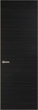 Межкомнатная дверь Profil Doors 1 VT шпон Натуральный шпон ESPRESSO 1042S (г) Никель матовый