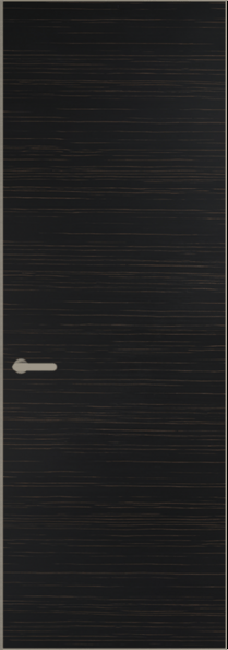 Межкомнатная дверь Profil Doors 1 VT шпон Натуральный шпон ESPRESSO 1042S (г) Никель матовый