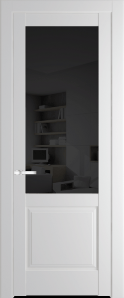 Межкомнатная дверь Profil Doors 4.2.2 PD Крем Вайт (RAL 120-02) Черное тонированное
