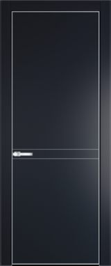 Межкомнатная дверь Profil Doors Orange 11 PE.O Нэви Блу (RAL 7016) Серебро