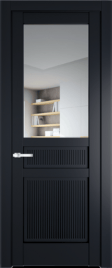Межкомнатная дверь Profil Doors 2.3.2 PM Прозрачное Нэви Блу (RAL 7016)