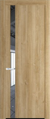 Межкомнатная дверь Profil Doors 1.2 N Зеркало Дуб Карамель