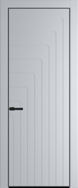 Межкомнатная дверь Profil Doors 10 PA Черный матовый RAL9005 Лайт Грей (RAL 870-01)