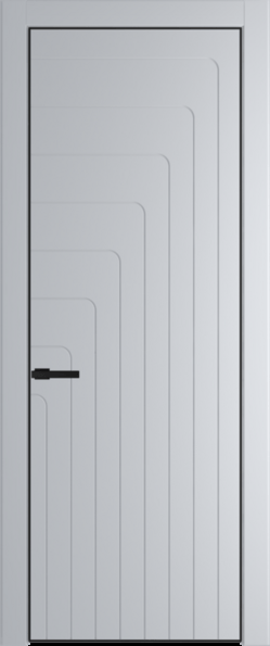 Межкомнатная дверь Profil Doors 10 PA Черный матовый RAL9005 Лайт Грей (RAL 870-01)