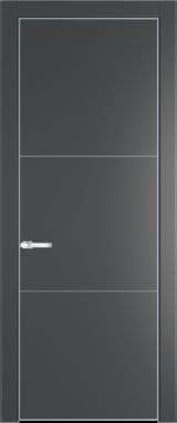 Межкомнатная дверь Profil Doors 13 PA Серебро Графит (Pantone 425С)