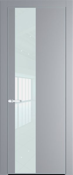 Межкомнатная дверь Profil Doors Orange 19 PE.O Белый лак Смоки (RAL 870-02) Серебро