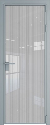 Алюминиевая дверь Profil Doors 1 AG Серебро Страйп
