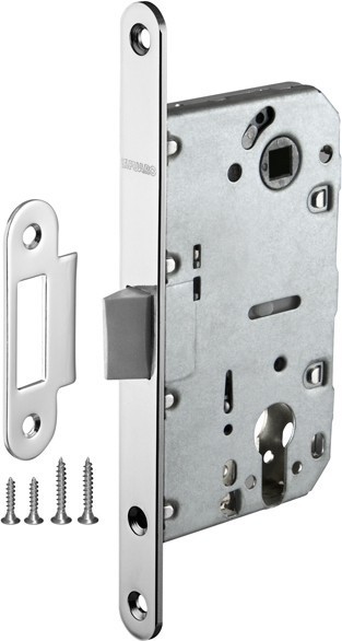 Корпус Fuaro (Фуаро) врезного замка c защёлкой PLASTP85C-50 (P85C-50) CP хром