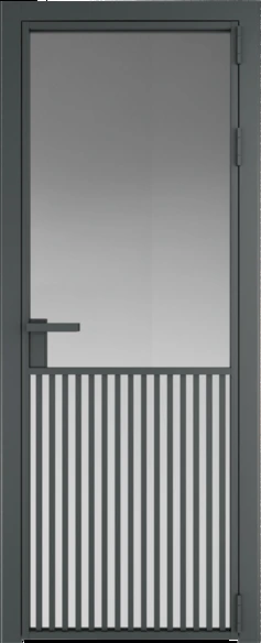 Алюминиевая дверь Profil Doors 15 AG Серая ночь Матовое