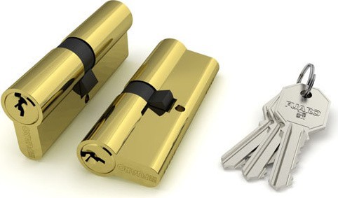 Цилиндровый механизм Fuaro (Фуаро) 100 CA 80 mm (35+10+35) PB латунь 5 кл.