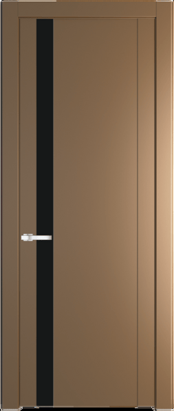 Межкомнатная дверь Profil Doors 1.2 P Монохром черный Перламутр золото