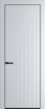 Межкомнатная дверь Profil Doors 10 PE Вайт (RAL 110 96 02) Черный матовый RAL9005