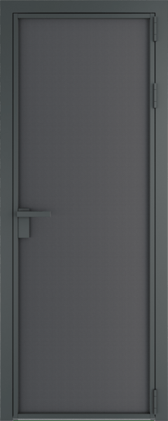 Алюминиевая дверь Profil Doors Orange 1 AP.O Графит элегант Серая ночь
