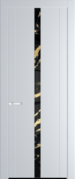Межкомнатная дверь Profil Doors 1.8 P Нефи черный узор золото Вайт (RAL 110 96 02)