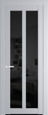 Межкомнатная дверь Profil Doors 2.7.2 PD Лайт Грей (RAL 870-01) Черное тонированное