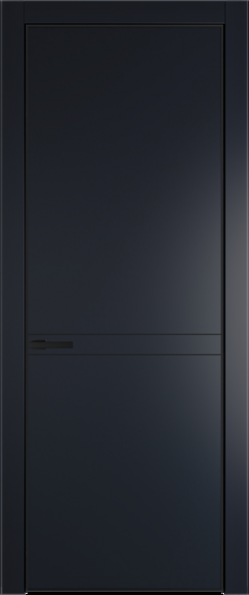 Межкомнатная дверь Profil Doors Orange 11 PE.O Нэви Блу (RAL 7016) Черный матовый RAL9005