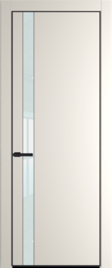 Межкомнатная дверь Profil Doors Orange 18 PE.O Белый лак Перламутр белый Черный матовый RAL9005