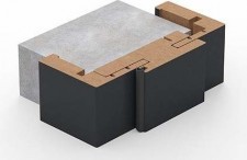Перемычка коробочного блока горизонтальная + наличники (80 мм) (95 мм) reverse