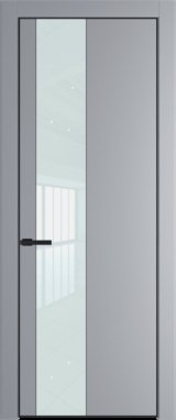 Межкомнатная дверь Profil Doors Orange 19 PE.O Белый лак Смоки (RAL 870-02) Черный матовый RAL9005