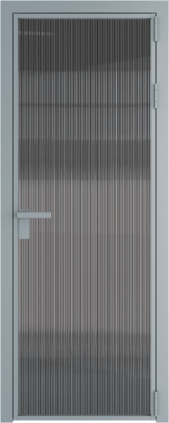Алюминиевая дверь Profil Doors 1 AG Серебро Мору тонированное