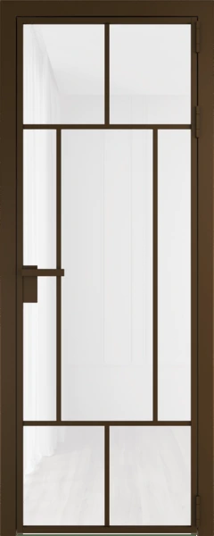 Алюминиевая дверь Profil Doors 10 AG Деорэ Белый триплекс