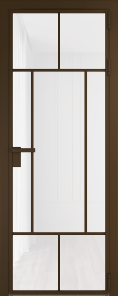 Алюминиевая дверь Profil Doors 10 AG Деорэ Белый триплекс