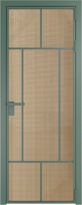 Алюминиевая дверь Profil Doors 10 AG Зеленый воск Кризет Золото