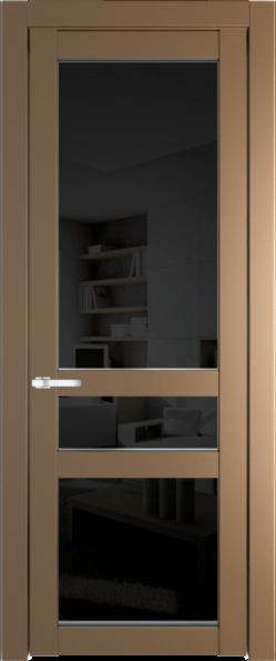 Межкомнатная дверь Profil Doors 1.5.2 PD Черное тонированное Перламутр золото
