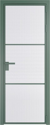 Алюминиевая дверь Profil Doors 13 AG Зеленый воск Мору Белый