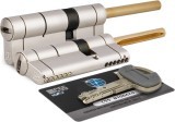Цилиндровый механизм Mottura (Моттура) под вертушку (дл. шток) C55P613101 (92 мм/56+10+26), МАТ.НИКЕЛЬ