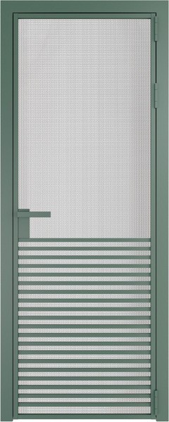 Алюминиевая дверь Profil Doors 16 AG Зеленый воск Кризет