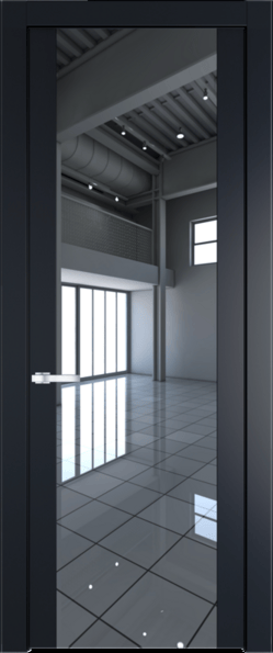 Межкомнатная дверь Profil Doors 1.7 P Зеркало Нэви Блу (RAL 7016)