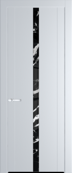 Межкомнатная дверь Profil Doors 1.8 P Нефи черный узор серебро Вайт (RAL 110 96 02)