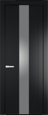 Межкомнатная дверь Profil Doors 1.9 P Монохром серебро (серебро матлак) Блэк