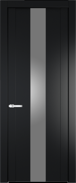 Межкомнатная дверь Profil Doors 1.9 P Монохром серебро (серебро матлак) Блэк