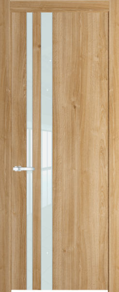 Межкомнатная дверь Profil Doors 20 NW Lacobel Белый лак Дуб Карамель